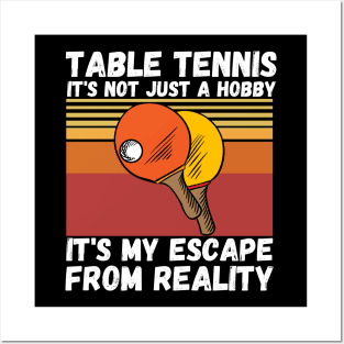 Table Tennis Ping Pong Player Lover Posters and Art